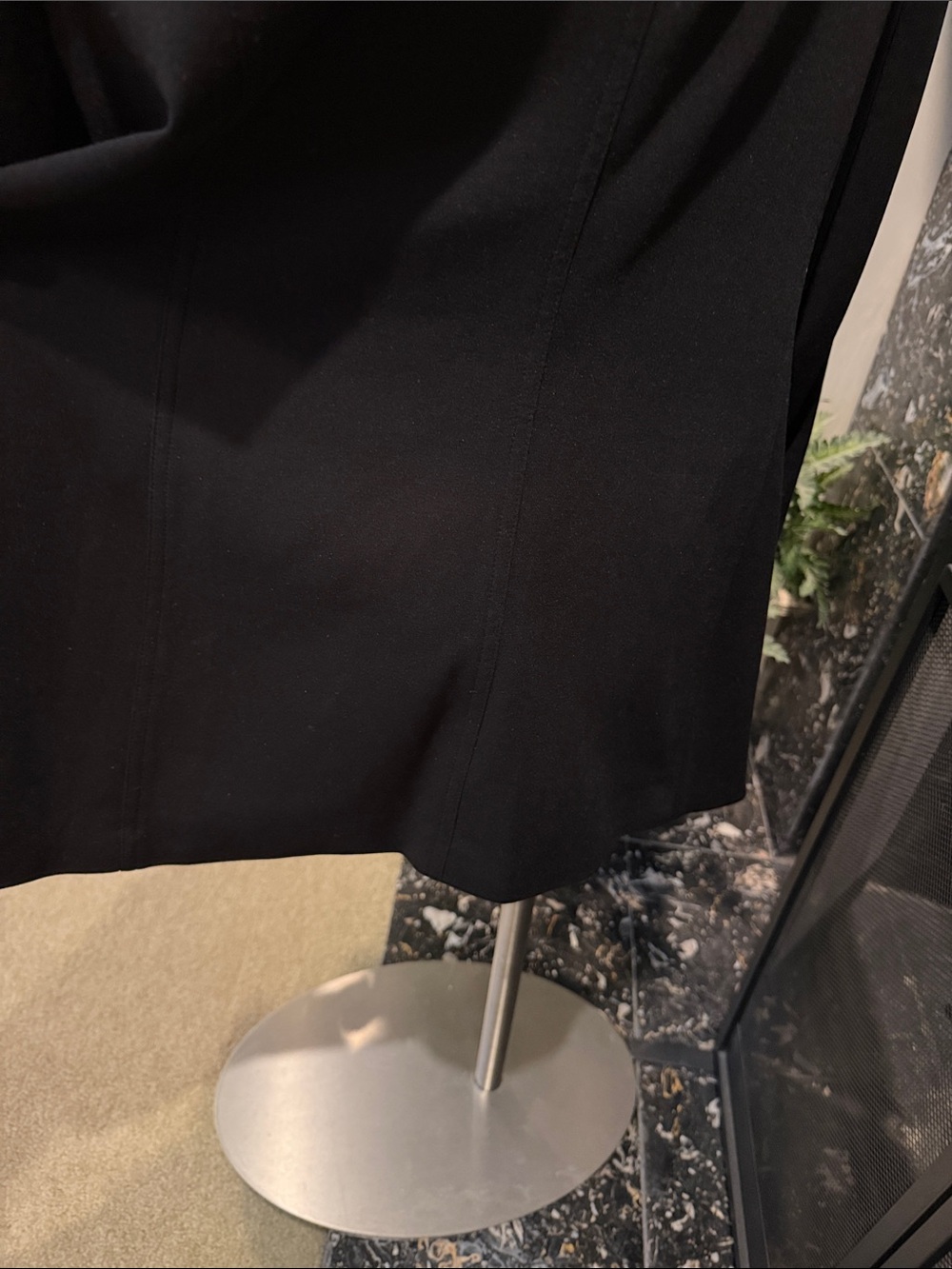 Calvin Klein Black Draped Ruffle Open-Front Jacket - Picture 8 of 8